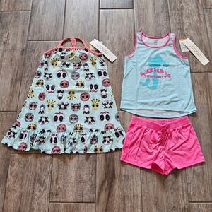 Gymboree Pajamas Nightgown Size XS 4 NEW Mermaid Animal PJ Sleepwear Summer Girl